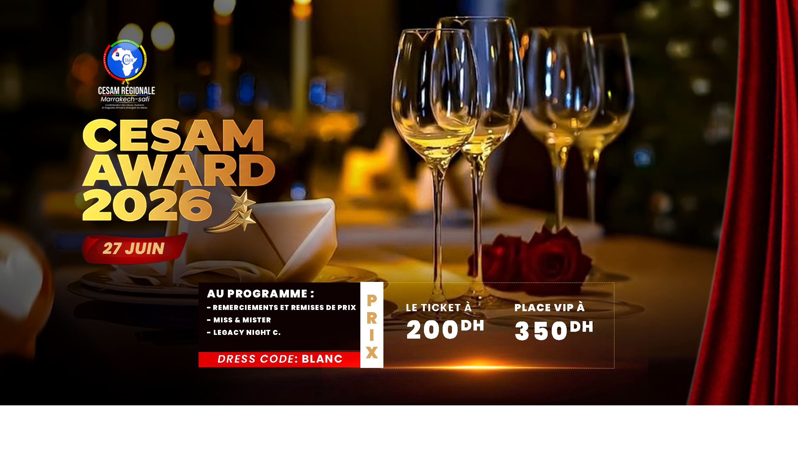 Affiche CESAM Award 2026